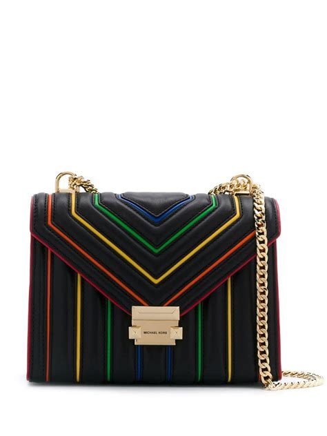 michael kors whitney rainbow black|Whitney Medium Color.